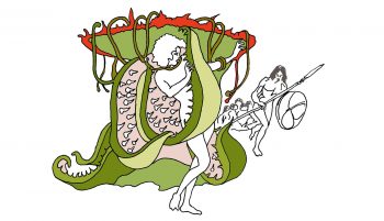 D’après Sacrificed to a man-eating plant, American Weekly, 1920