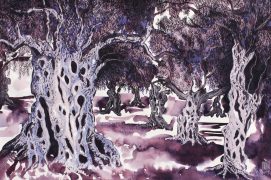 Oliveraie sous le pinceau de Pascaline Bossu
 / © Pascaline Bossu