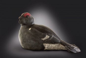 Coq de bruyère en céramique