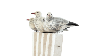 Mouettes en céramique / © Catherine Chaillou (photo: Nicolas Van Ingen)