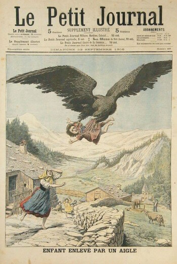 Plusieurs documents historiques décrivent des enlèvements d'enfants. Mais sont-ils dignes de foi? En 2012, une vidéo d'un aigle capturant un enfant avait fait le tour du monde. Mais les experts interpellés ont souligné qu'il s'agissait d'un montage. Les tribulations d'un banni parmi les aigles