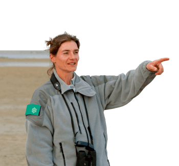 Silke Befeld Balade en Camargue dans le vent et les pieds dans l'eau