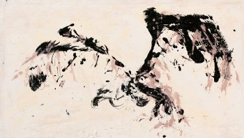 « L’envol du vautour » - Acrylique sur toile, 100 x 65 cm
 « L’envol du vautour » - Acrylique sur toile, 100 x 65 cm