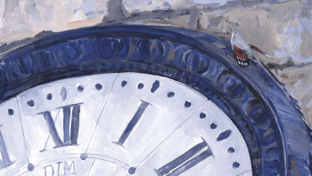 Tichodrome sur une horloge de Besançon Tichodrome sur une horloge de Besançon