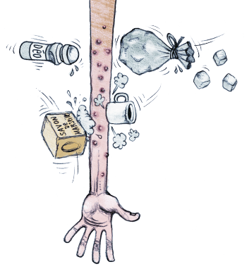 Dessin humoristique sur comment se faire piquer par un moustique