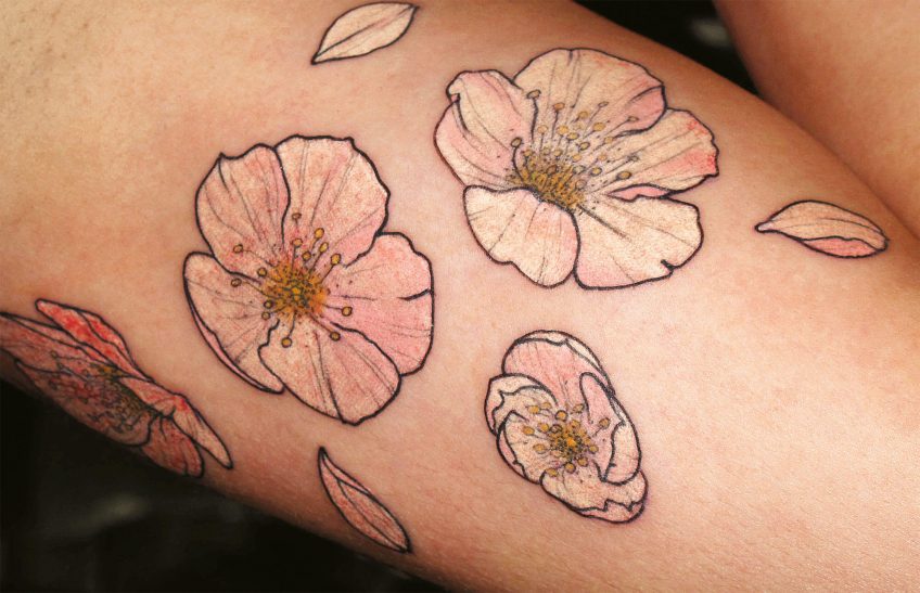 tattoo fleur
