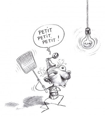 Dessin humoristique sur la chasse aux moustiques