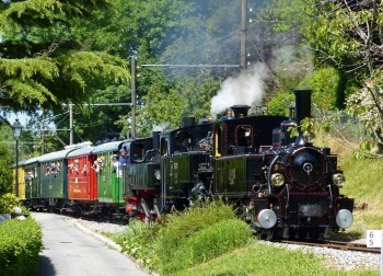 Train à vapeur historique du musée Blonay-Chamby Pléiades, narcisse au pays des merveilles