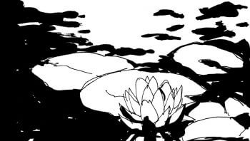 Nénuphars à l'encre de chine Nénuphars à l'encre de chine