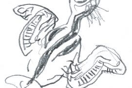 Poussin de mésange charbonnière fraîchement sorti de sa coquille. / © Denis Clavreul