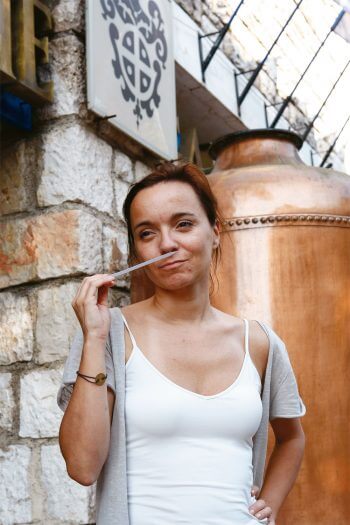 Sandra Dziad, nez chez la parfuerie Galimard Fiolement complexe