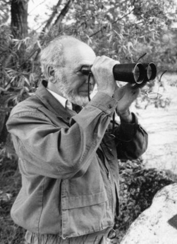 Emile Sermet, ornithologue vaudois Héron: persécutions et solutions emile sermet ornithologue noir blanc jumelle