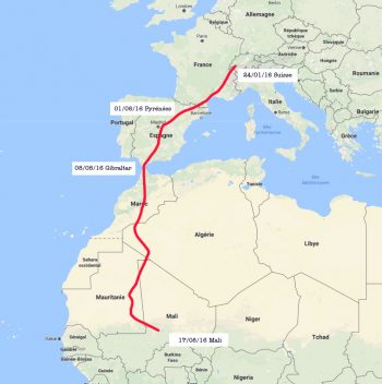 La dernière migration de Milou vers le Sud migration milou milan noir carte