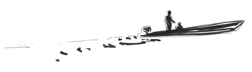 Première étape d'un voyage en suivant les oiseaux migrateurs - La Salamandre dessin