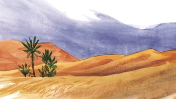 Le désert, sur des milliers de kilomètres. 