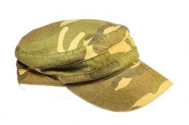 Une casquette avec un tein camouflage / © Patrick Luneau