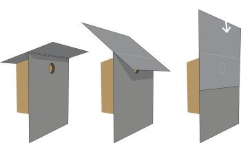 Nichoir à toit basculant anti-martre La chouette de Tengmalm dans le Jura - La Salamandre