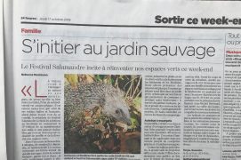 17.10.19 dans le 24 Heures : S'initier au jardin sauvage 17.10.19 dans le 24 Heures : S'initier au jardin sauvage