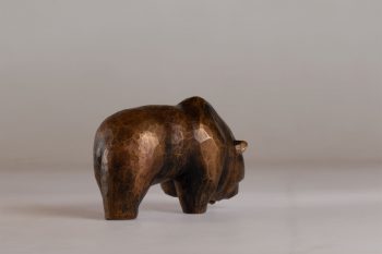 Bronze issu d’une œuvre taillée au couteau dans du bois de ginkgo. 
Longueur 20 cm • 2019 / © Sculpture Gaël Lavorel Photo Antoine Lavorel