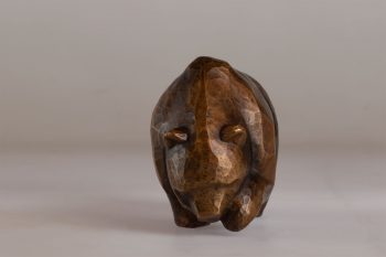 Bronze issu d’une œuvre taillée au couteau dans du bois de ginkgo. 
Longueur 20 cm • 2019 / © Sculpture Gaël Lavorel Photo Antoine Lavorel