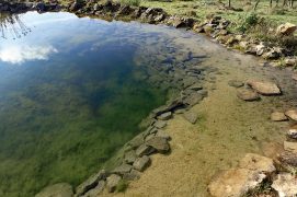 Sur le pourtour, enterrez le surplus de bâche quelques jours plus tard.