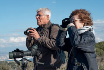 En compagnie de Monique et Robin Rolland, ornithologues