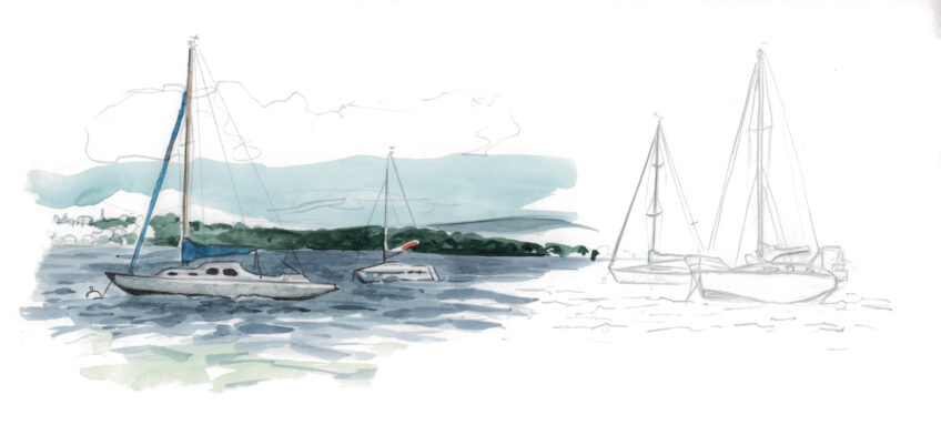 Lac Léman en dessin