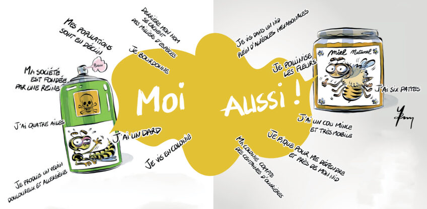 Pourquoi la guêpe a-t-elle moins bonne réputation que l'abeille ?