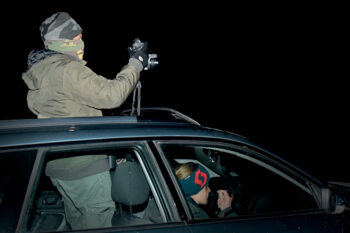 Claude Fischer au « perchoir »  / © Nathan Horrenberger