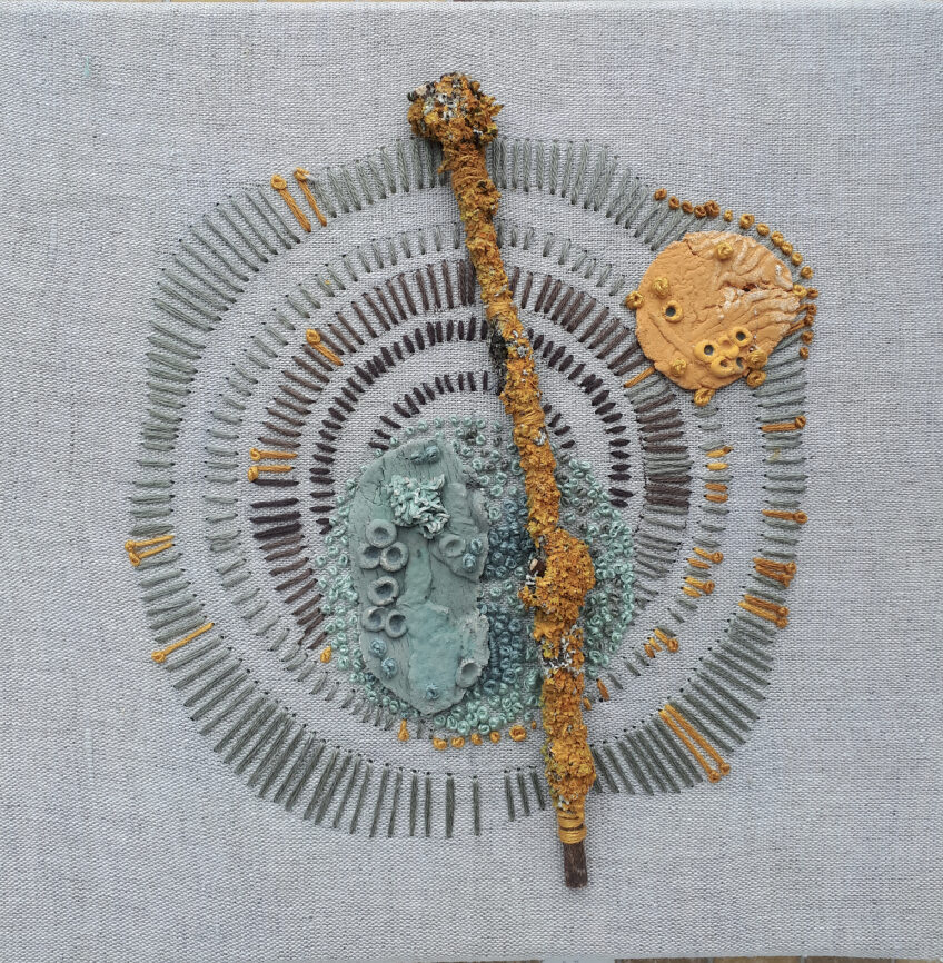 Quand le lichen s'intègre aux œuvres d'Isabelle Millet