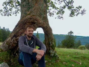 Avec Anatole Gerber, chargé de
mission au parc naturel Chasseral A la découverte de la Combe Grède