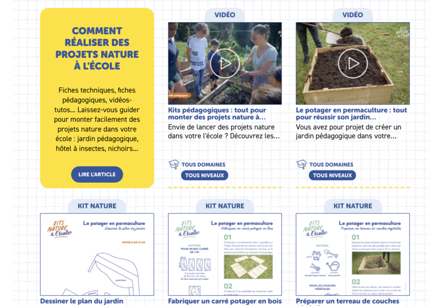 Activité nature rentrée scolaire