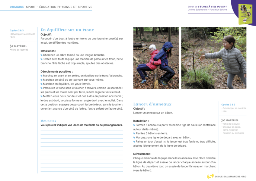 Activité élèves enfants