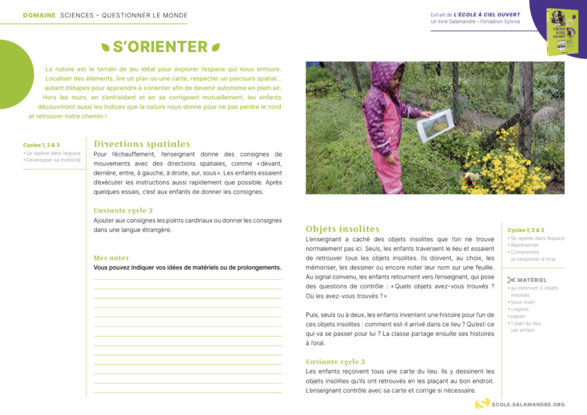 Sciences nature élèves