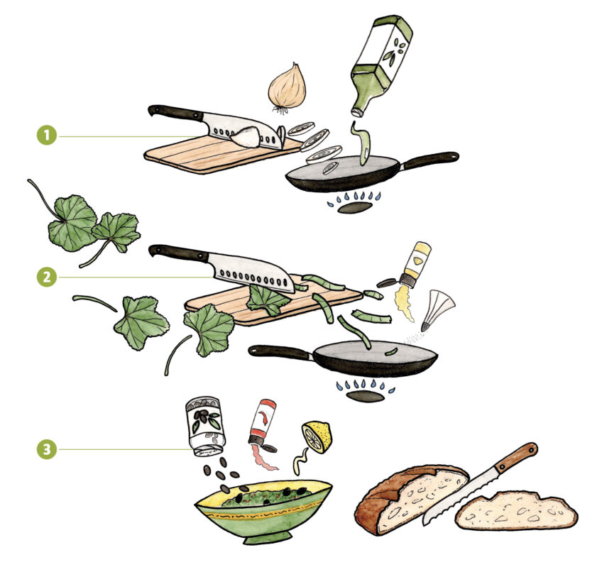 Recette de poêlée de mauve sylvestre