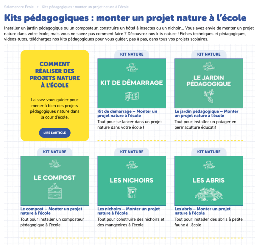 kits pédagogiques