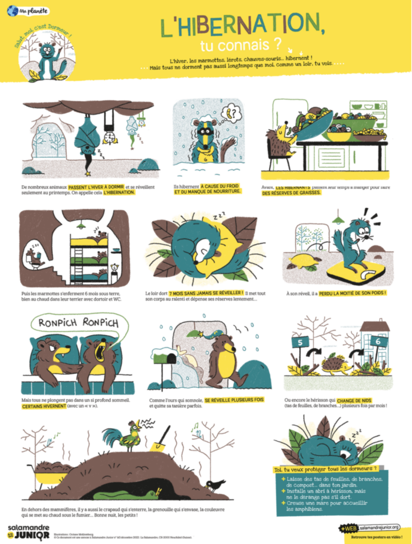 Hiver enfants école