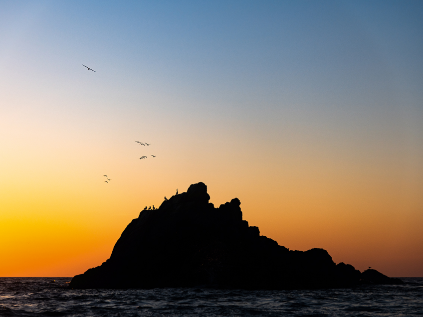 Marc Tisseau Les Sept-Îles à l’aube.