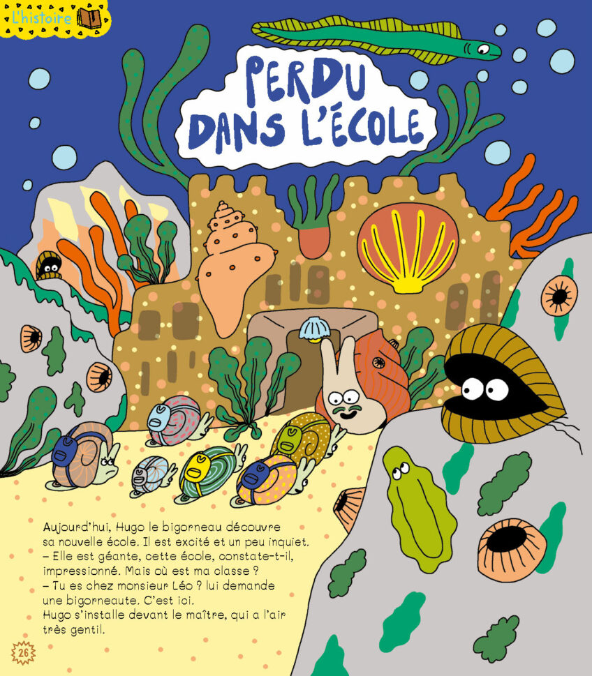 Histoire PSA61 perdu dans école bigorneau Mona Granjon