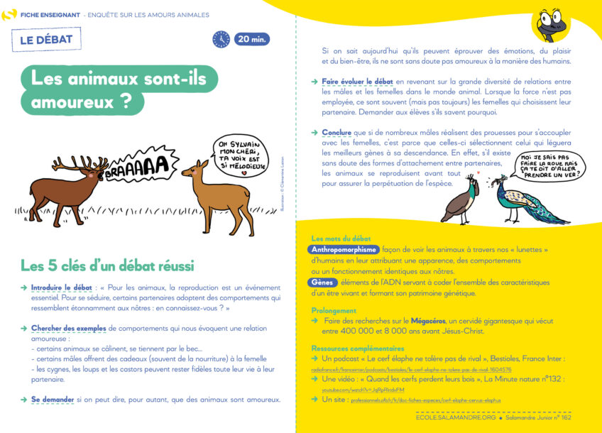 SAJ162 fiche debat animaux amoureux