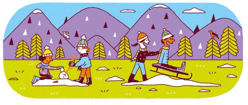 SAJ164 poster infographique neige