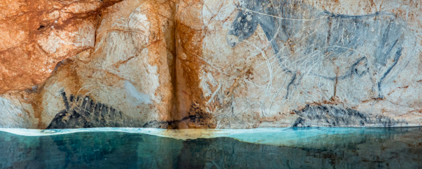 La grotte Cosquer est en grande partie immergée.
