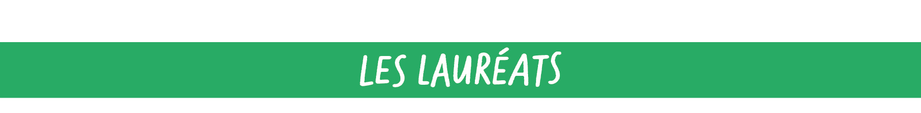 Les lauréats